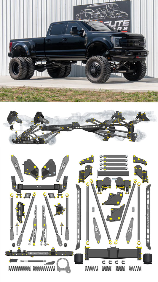 Any Level Lift - Base System, 0"-13": F-450 Dual Rear Wheel (2017-2018)