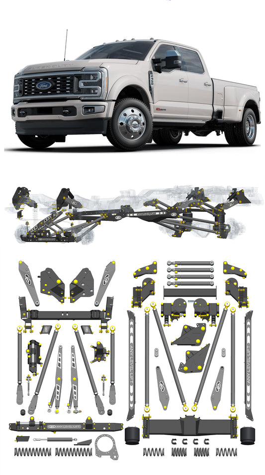 Any Level Lift - Base System, 0"-13": F-450 Dual Rear Wheel (2023+)