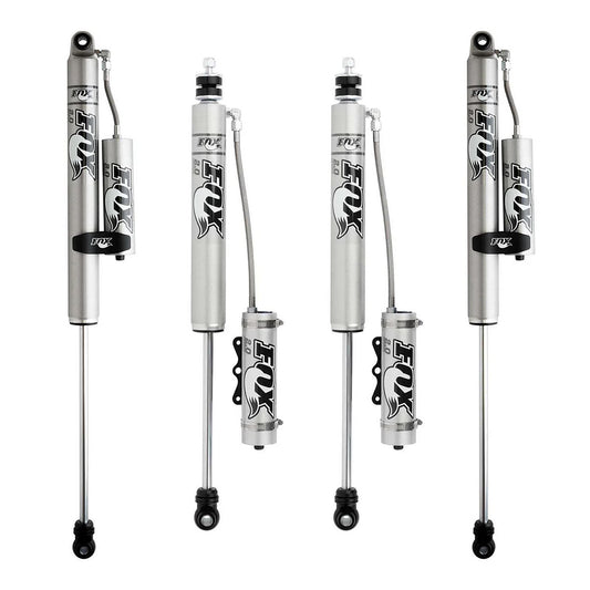 Shock Package - Front & Rear, Fox 2.0 Remote Reservoir, Ford Super Duty, 4.5" to 5.5" Static Lift